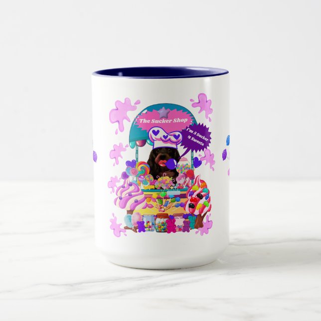 Die Tasse des Lollipop & Candy Shop-Kaffees (Zentrum)