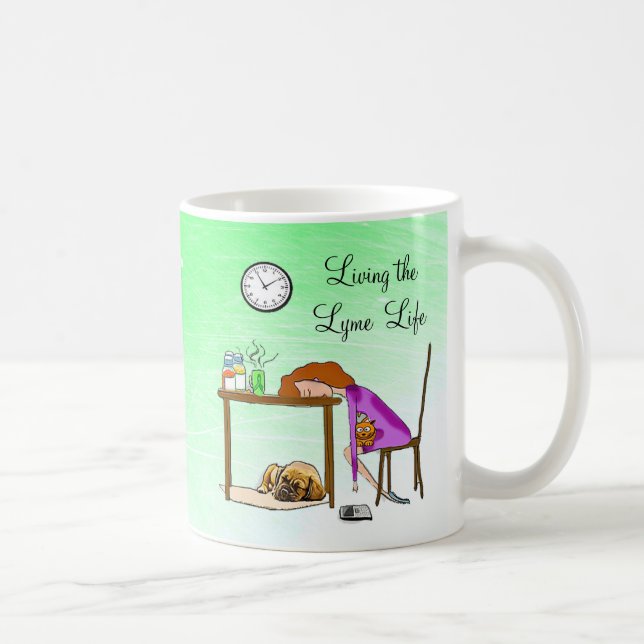 Die Tasse des Lymie Life ermattet Lady Coffee (Rechts)