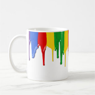 Die Tasse des Paint Modern Art Kaffees