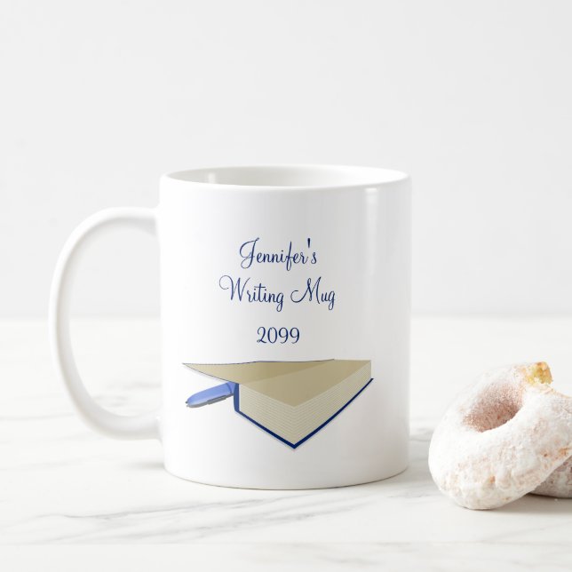 Die Tasse des Schriftstellers (Mit Donut)