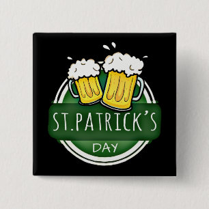 Die Tasse des St. Patrick's Day Biers Button