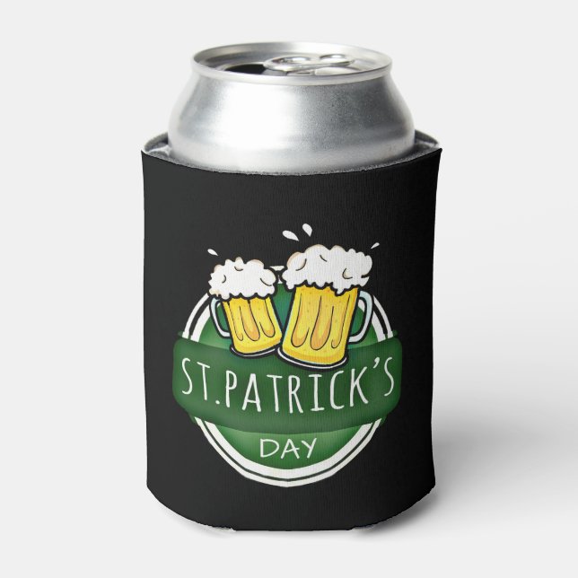 Die Tasse des St. Patrick's Day Biers Dosenkühler (Kanne Vorderseite)