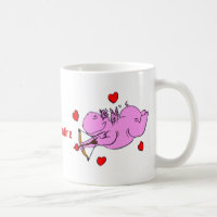 Die Tasse Flusspferd-Liebevalentines