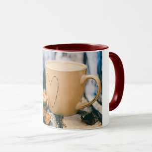 Die Tasse, kombiniert, 11oz, marroon, fertigen Tasse