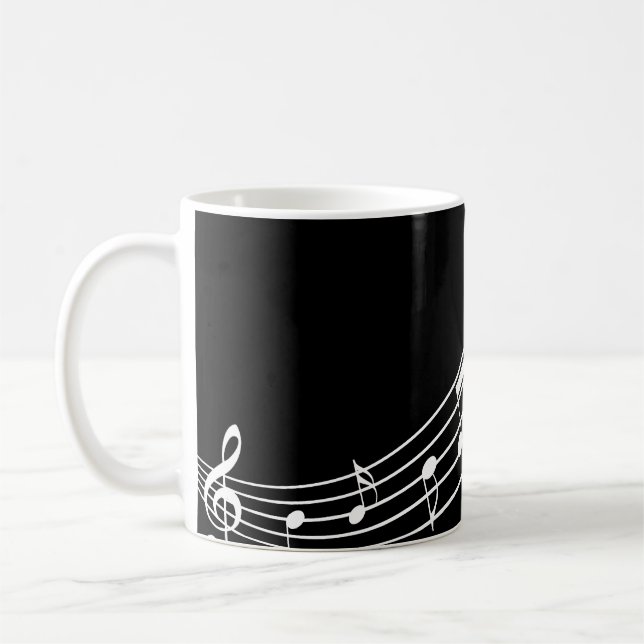 Die Tasse Musik-Symbol-des gewellten (Links)
