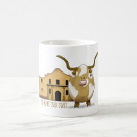 Die Tasse von Alamo und Longhorn