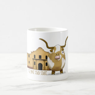 Die Tasse von Alamo und Longhorn