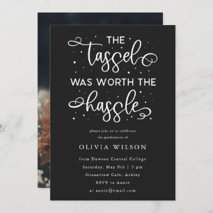 Die Tassel war das Hassle Grad Party Foto I wert Einladung