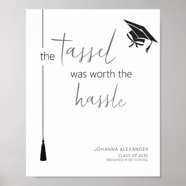 Die Tassel war das höllische Abschluss-Poster wert Poster (Vorne)