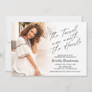 Die Tassel war die mürrische Graduierungspartei we Einladung