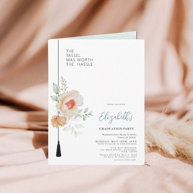 Die Tassel war es wert, den Abschluss des Fotos zu Einladung (Von Creator hochgeladen)