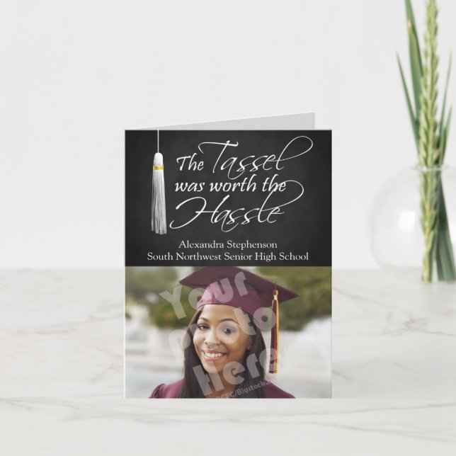 Die Tassel war es wert, den Ärger zu machen Einladung (Vorderseite)