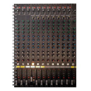 Die Taste am Audio-Mixer Notizblock