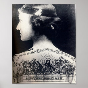 Die tätowierte Flapperin - liebt einander Poster