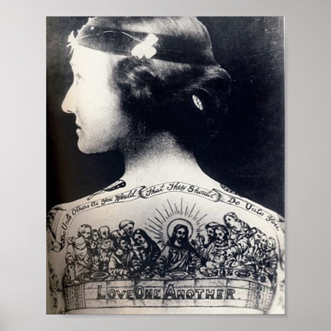 Die tätowierte Flapperin - liebt einander Poster (Vorne)