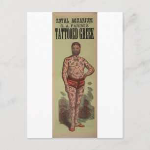Die Tattooen Griechen Postkarte