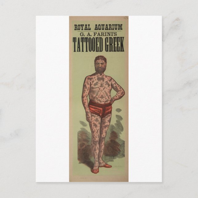 Die Tattooen Griechen Postkarte (Vorderseite)