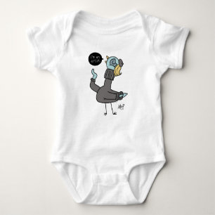 Die Taube, die ich bin ein weißer Baby-Bodysuit fü Baby Strampler