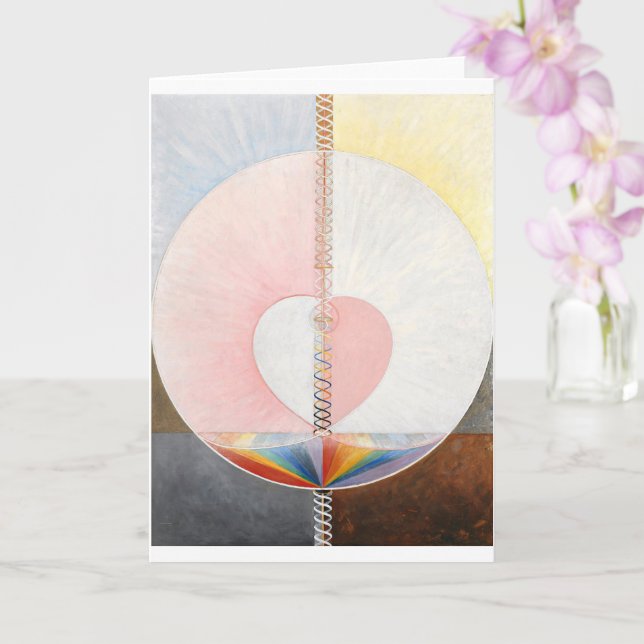 Die Taube, Nr. 1, Hilma af Klint Karte (Orchidee)