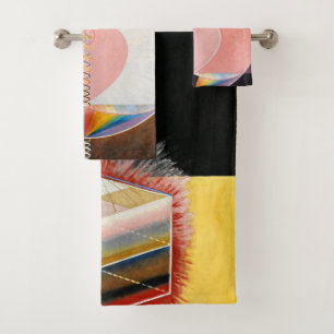Die Taube von Hilma af Klint Badhandtuch Set