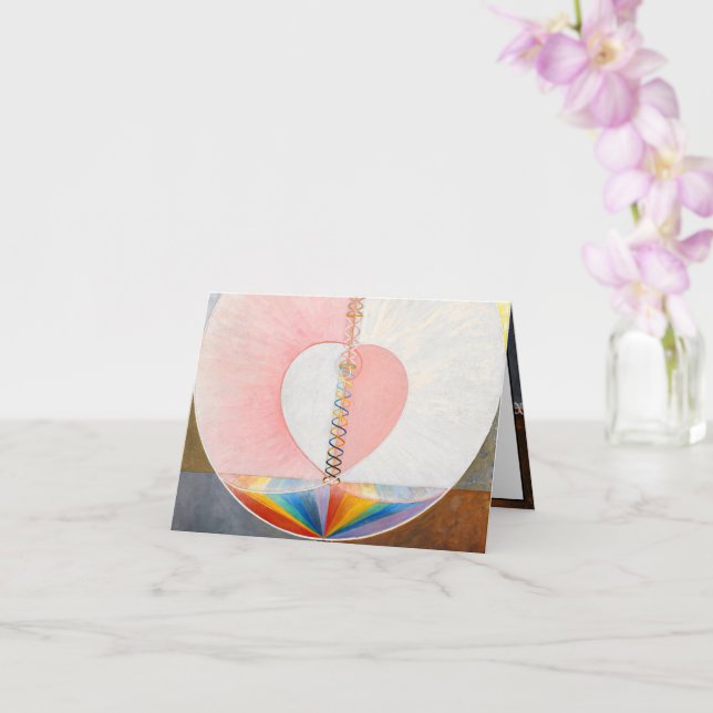 Die Taube von Hilma af Klint Karte (Orchidee)