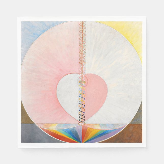 Die Taube von Hilma af Klint Serviette (Vorderseite)