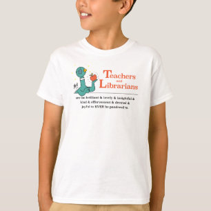 Die Taubenlehrer und Bibliothekare Kinder weiß T-Shirt