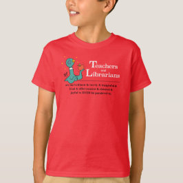 Die Taubenlehrer und Librarier Kinder rot T-Shirt