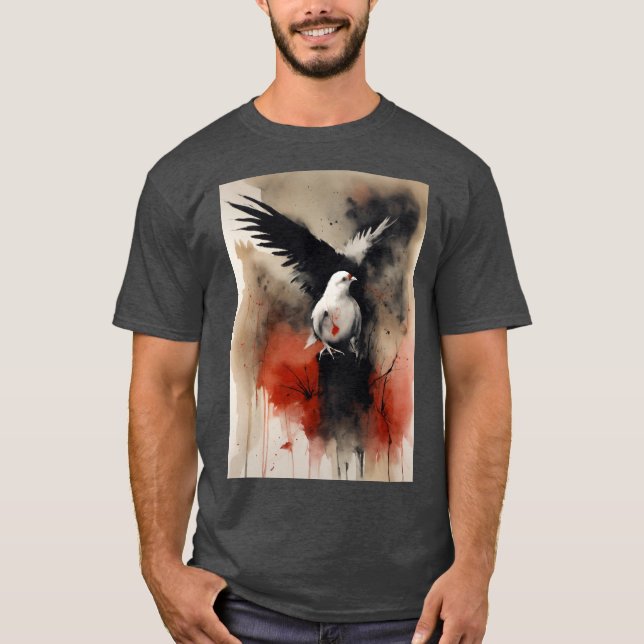 "Die Taubenpost: Feathered Dispatches" T-Shirt (Vorderseite)