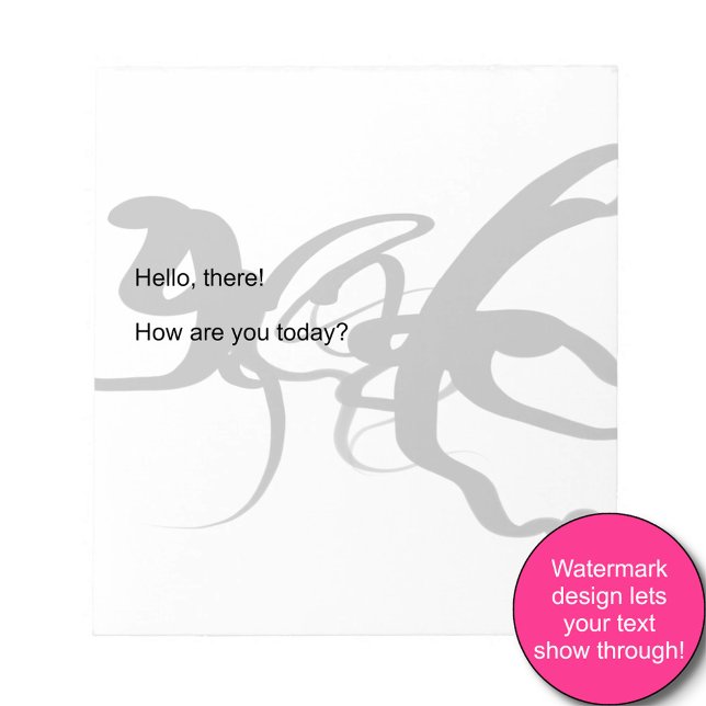 Die Taucher: Abstrakt Schwarz und Weiß Notizblock (Von Creator hochgeladen)