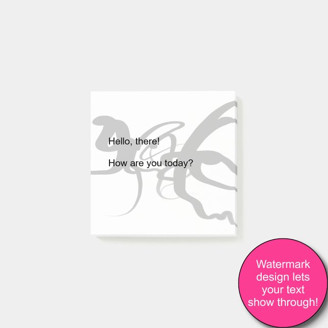 Die Taucher: Abstrakt Schwarz und Weiß Post-it Klebezettel (Von Creator hochgeladen)