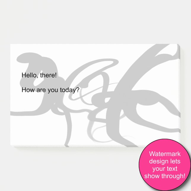 Die Taucher: Abstrakt Schwarz und Weiß Post-it Klebezettel (Von Creator hochgeladen)