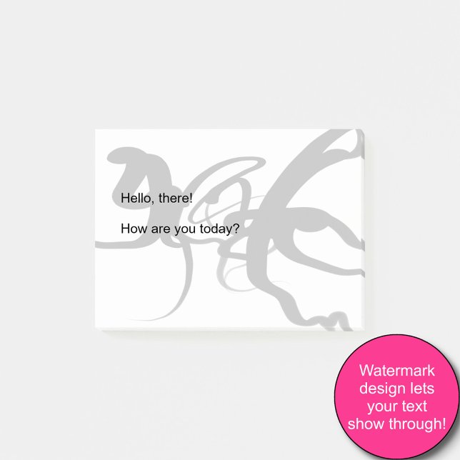 Die Taucher: Abstrakt Schwarz und Weiß Post-it Klebezettel (Von Creator hochgeladen)