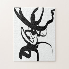 Die Taucher: Abstrakt Schwarz und Weiß Puzzle