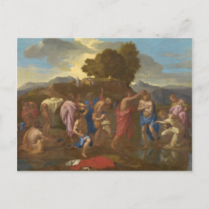 Die Taufe Christi 1641-42 Postkarte