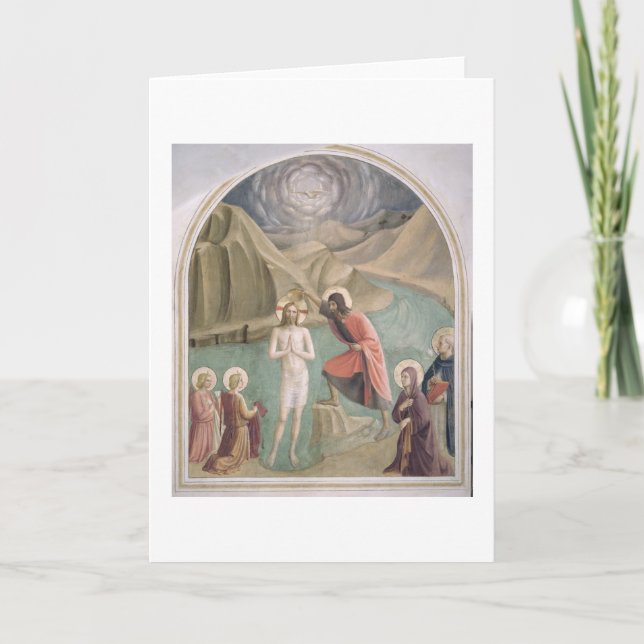 Die Taufe Christi, c.1438-45 (Fresko) Karte (Vorderseite)