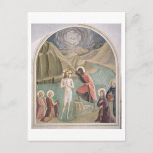 Die Taufe Christi, c.1438-45 (Fresko) Postkarte