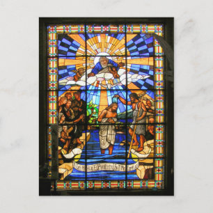 Die Taufe Christi - Festes Glas - Postkarte