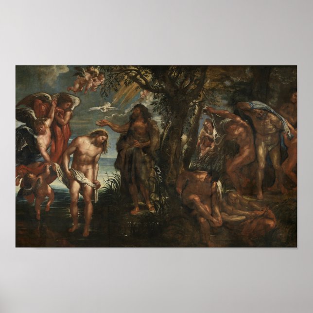 Die Taufe Christi Poster (Vorne)