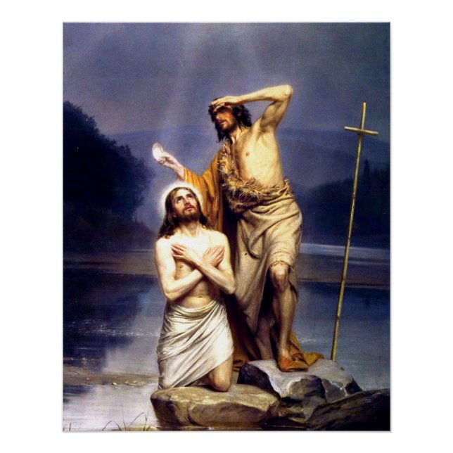 Die Taufe Christi Poster (Vorderseite)