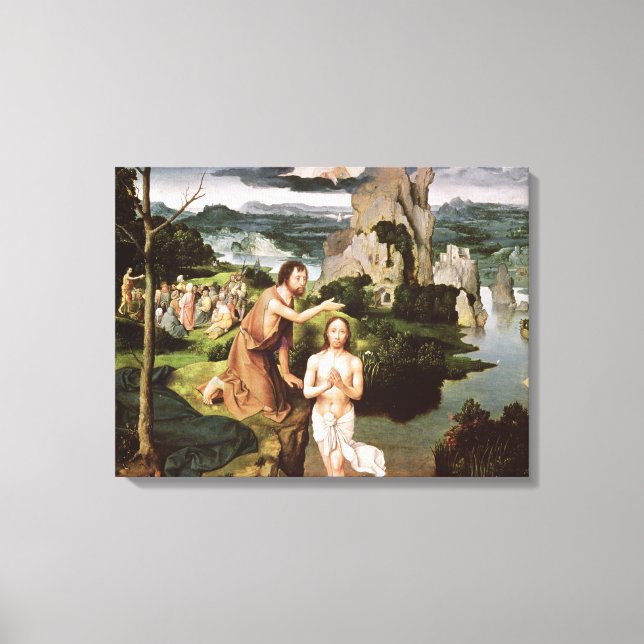 Die Taufe Christi um 1515 Leinwanddruck (Vorderseite)