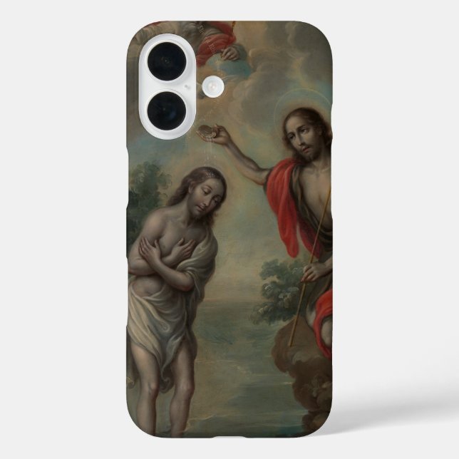 Die Taufe Christi von Nicolás Enríquez Case-Mate iPhone Hülle (Rückseite)
