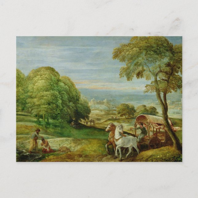 Die Taufe der äthiopischen Eunuch Postkarte (Vorderseite)