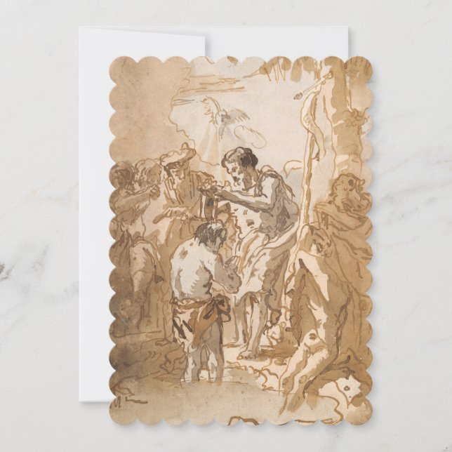 Die Taufe Jesu Christi Einladung (Vorderseite)