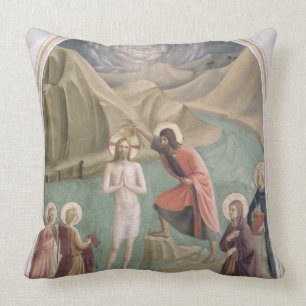 Die Taufe von Christus, c.1438-45 (Fresko) Kissen