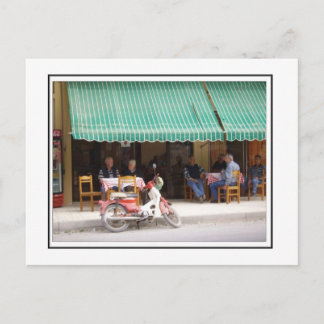 Die Taverne des Dorfes Postkarte