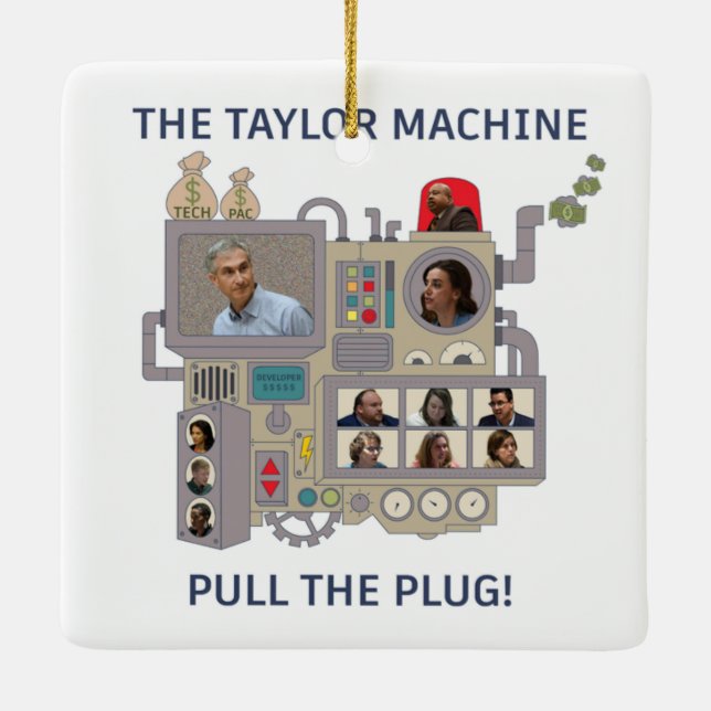 Die Taylor-Maschine Keramikornament (Rückseite)