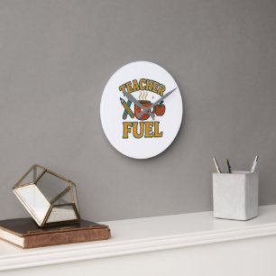 Die Teacher-Kraftstoffmauer-Uhr - Funny Teacher-Ge Runde Wanduhr