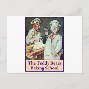 Die Teddy Bären-Bäckerei Postkarte