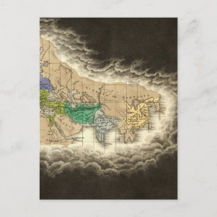 Die Teilung des Römischen Reiches 395 n.Chr. Postkarte